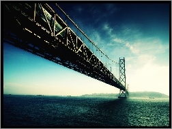Chmury, San Francisco, Golden Gate, Most, Ocean